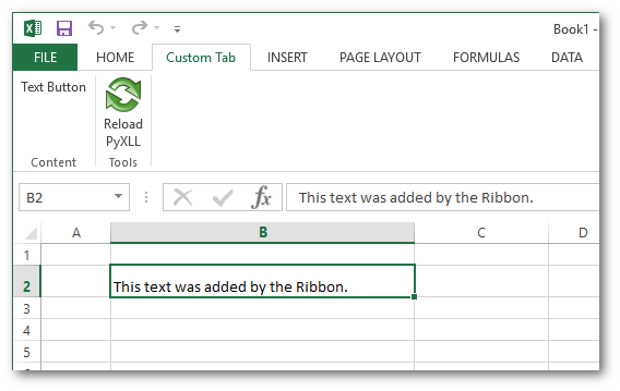 Customizing the Ribbon - PyXLL User Guide