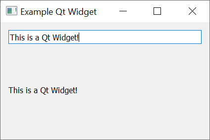A Python Qt example widget