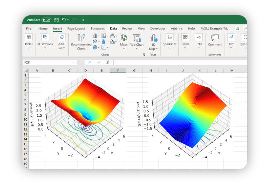 Python Plotting and Charts Integration in Excel