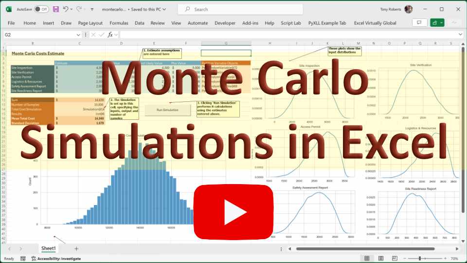 Monte Carlo Simulation in Excel