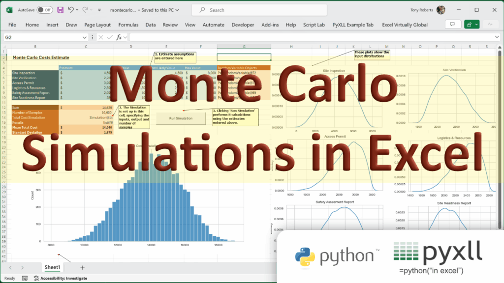 Monte Carlo simulations in Excel